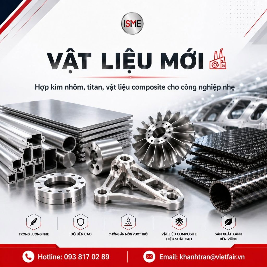 Vật Liệu Mới – Hợp Kim Nhôm, Titan Và Composite Cho Công Nghiệp Nhẹ